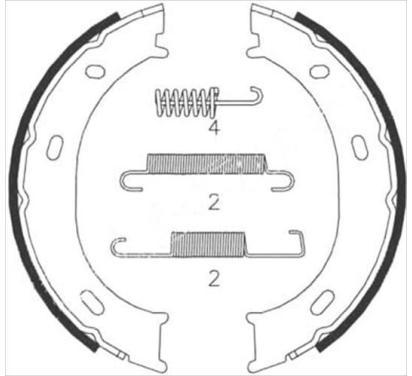 BC 07959
STARLINE
Zestaw szczęk hamulcowych
