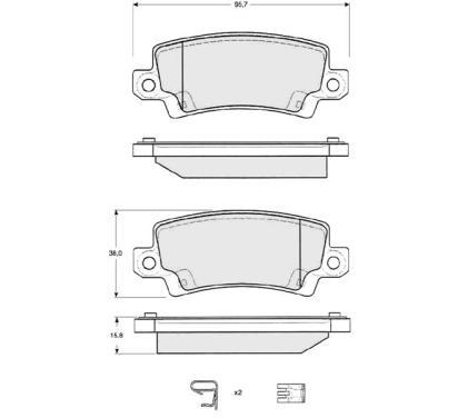 BD S327
STARLINE
Klocki hamulcowe
