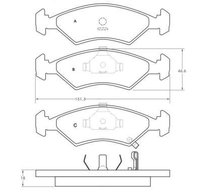 BD S411
STARLINE
Klocki hamulcowe
