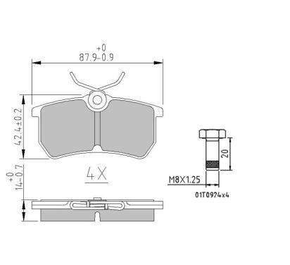 BD S148-PL
STARLINE
Klocki hamulcowe
