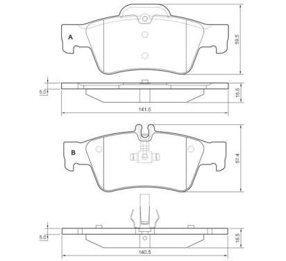 BD S827P
STARLINE
Klocki hamulcowe
