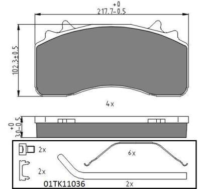 BD T024
STARLINE
Klocki hamulcowe
