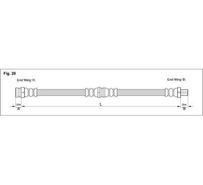 HA BB.1208
STARLINE
Przewód hamulcowy elastyczny
