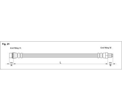 HA G.1228
STARLINE
Przewód hamulcowy elastyczny
