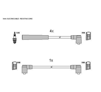 ZK 1376
STARLINE
Zestaw przewodów zapłonowych
