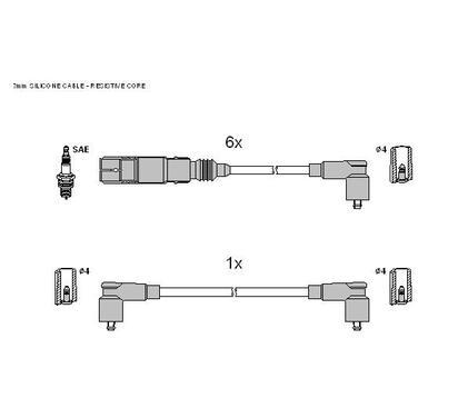 ZK 0542
STARLINE
Zestaw przewodów zapłonowych

