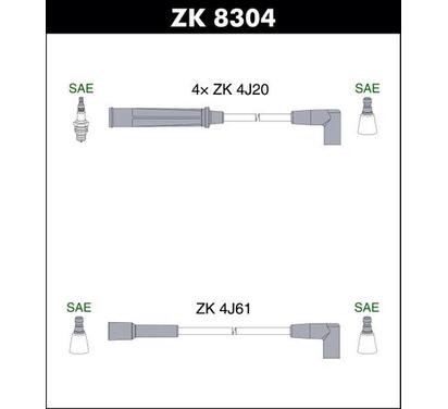 ZK 8304
STARLINE
Zestaw przewodów zapłonowych

