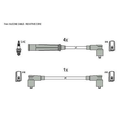 ZK 4284
STARLINE
Zestaw przewodów zapłonowych
