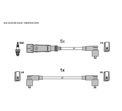 ZK 0482
STARLINE
Zestaw przewodów zapłonowych
