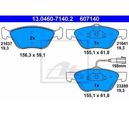 13.0460-7140.2
ATE
Klocki hamulcowe
