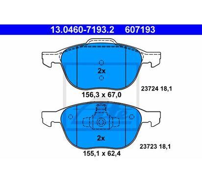 13.0460-7193.2
ATE
Klocki hamulcowe
