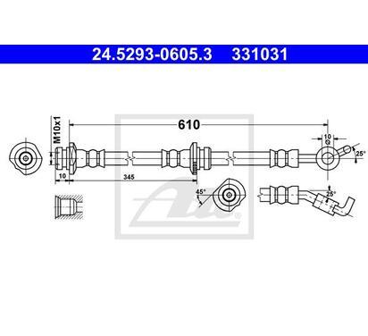 24.5293-0605.3
ATE
Przewód hamulcowy elastyczny

