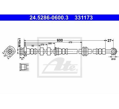 24.5286-0600.3
ATE
Przewód hamulcowy elastyczny

