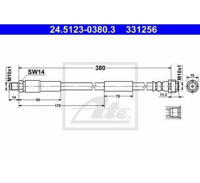 24.5123-0380.3
ATE
Przewód hamulcowy elastyczny
