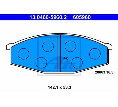 13.0460-5960.2
ATE
Klocki hamulcowe
