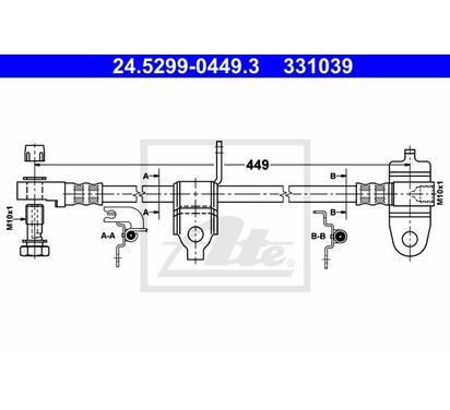 24.5299-0449.3
ATE
Przewód hamulcowy elastyczny
