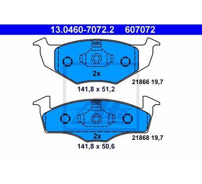 13.0460-7072.2
ATE
Klocki hamulcowe
