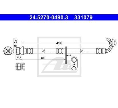 24.5270-0490.3
ATE
Przewód hamulcowy elastyczny
