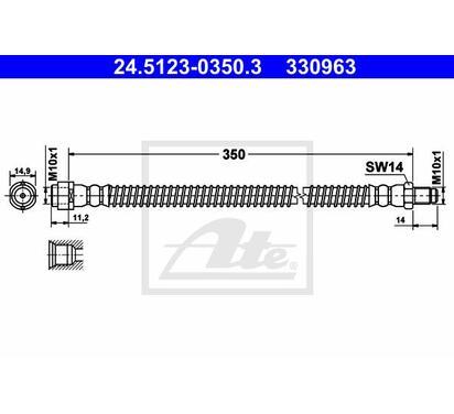 24.5123-0350.3
ATE
Przewód hamulcowy elastyczny
