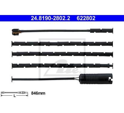 24.8190-2802.2
ATE
Styk ostrzegawczy, zużycie okładzin hamulcowych
