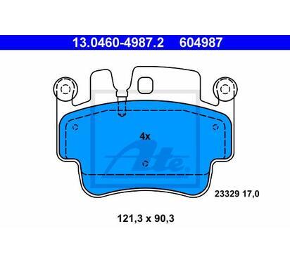 13.0460-4987.2
ATE
Klocki hamulcowe
