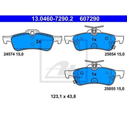 13.0460-7290.2
ATE
Klocki hamulcowe
