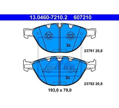 13.0460-7210.2
ATE
Klocki hamulcowe
