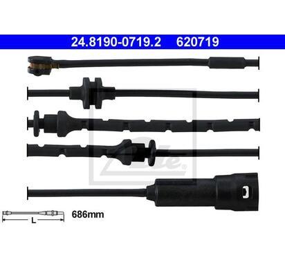24.8190-0719.2
ATE
Styk ostrzegawczy, zużycie okładzin hamulcowych
