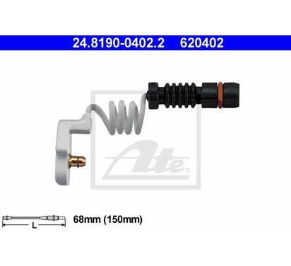 24.8190-0402.2
ATE
Styk ostrzegawczy, zużycie okładzin hamulcowych
