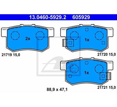 13.0460-5929.2
ATE
Klocki hamulcowe
