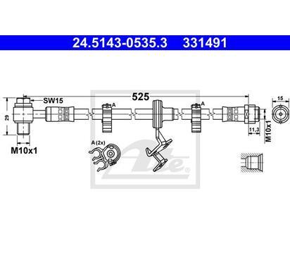24.5143-0535.3
ATE
Przewód hamulcowy elastyczny

