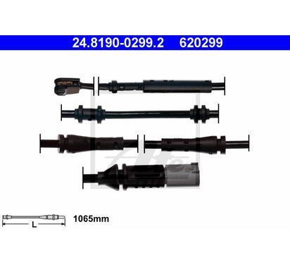 24.8190-0299.2
ATE
Styk ostrzegawczy, zużycie okładzin hamulcowych

