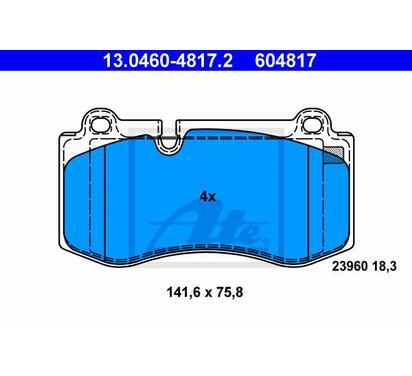 13.0460-4817.2
ATE
Klocki hamulcowe
