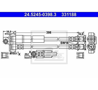 24.5245-0398.3
ATE
Przewód hamulcowy elastyczny
