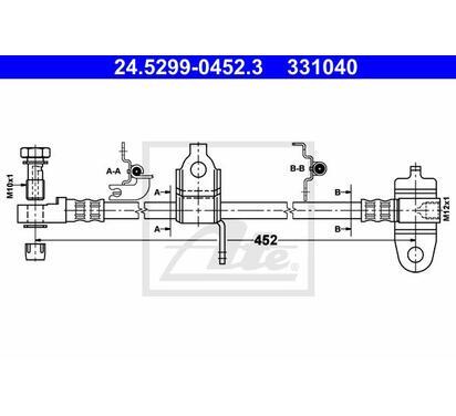 24.5299-0452.3
ATE
Przewód hamulcowy elastyczny
