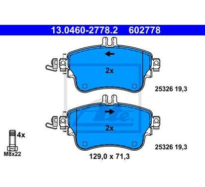 13.0460-2778.2
ATE
Klocki hamulcowe

