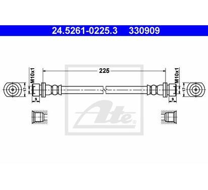24.5261-0225.3
ATE
Przewód hamulcowy elastyczny
