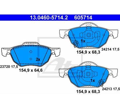13.0460-5714.2
ATE
Klocki hamulcowe
