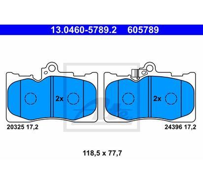 13.0460-5789.2
ATE
Klocki hamulcowe
