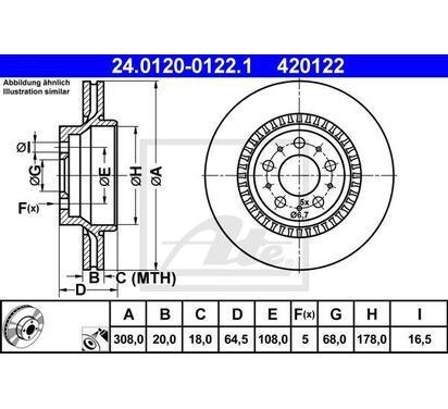 24.0120-0122.1
ATE
Tarcza hamulcowa
