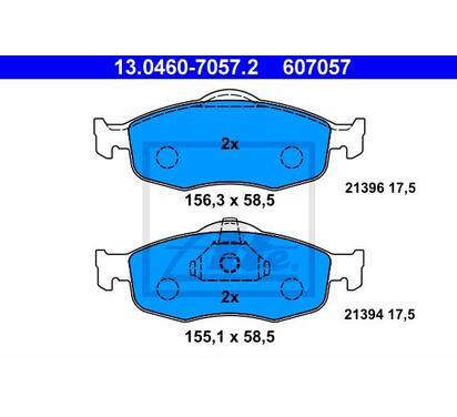 13.0460-7057.2
ATE
Klocki hamulcowe
