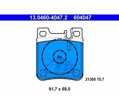 13.0460-4047.2
ATE
Klocki hamulcowe
