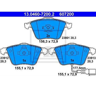 13.0460-7200.2
ATE
Klocki hamulcowe
