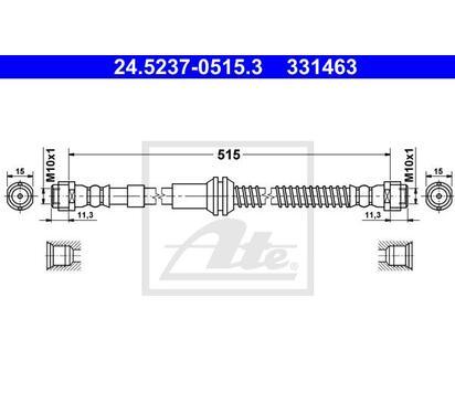 24.5237-0515.3
ATE
Przewód hamulcowy elastyczny
