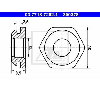 03.7718-7202.1
ATE
Uszczelnienie, króciec przyłączeniowy przewodu podciśn. BKV
