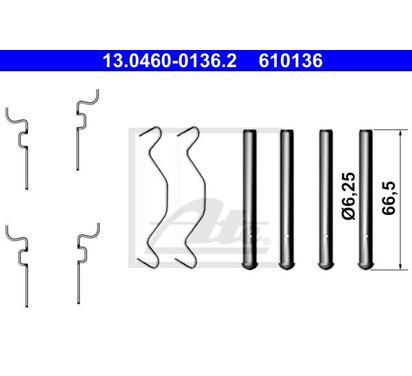 13.0460-0136.2
ATE
Zestaw montażowy klocków hamulcowych

