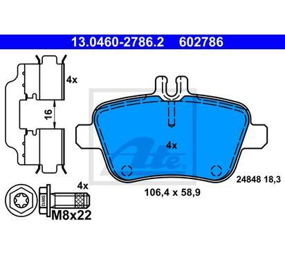 13.0460-2786.2
ATE
Klocki hamulcowe
