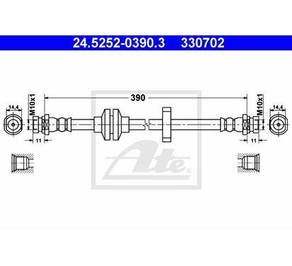 24.5252-0390.3
ATE
Przewód hamulcowy elastyczny

