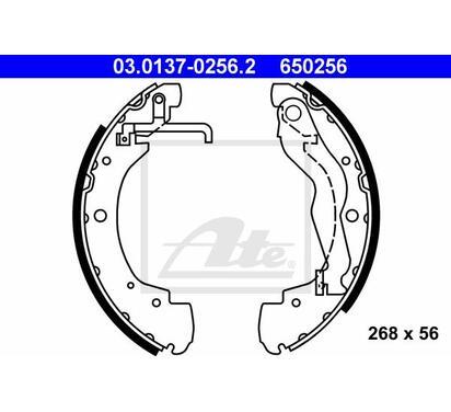 03.0137-0256.2
ATE
Zestaw szczęk hamulcowych
