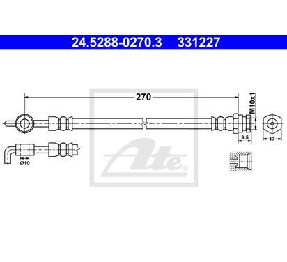 24.5288-0270.3
ATE
Przewód hamulcowy elastyczny

